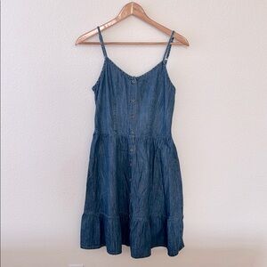 Chambray Babydoll Dress